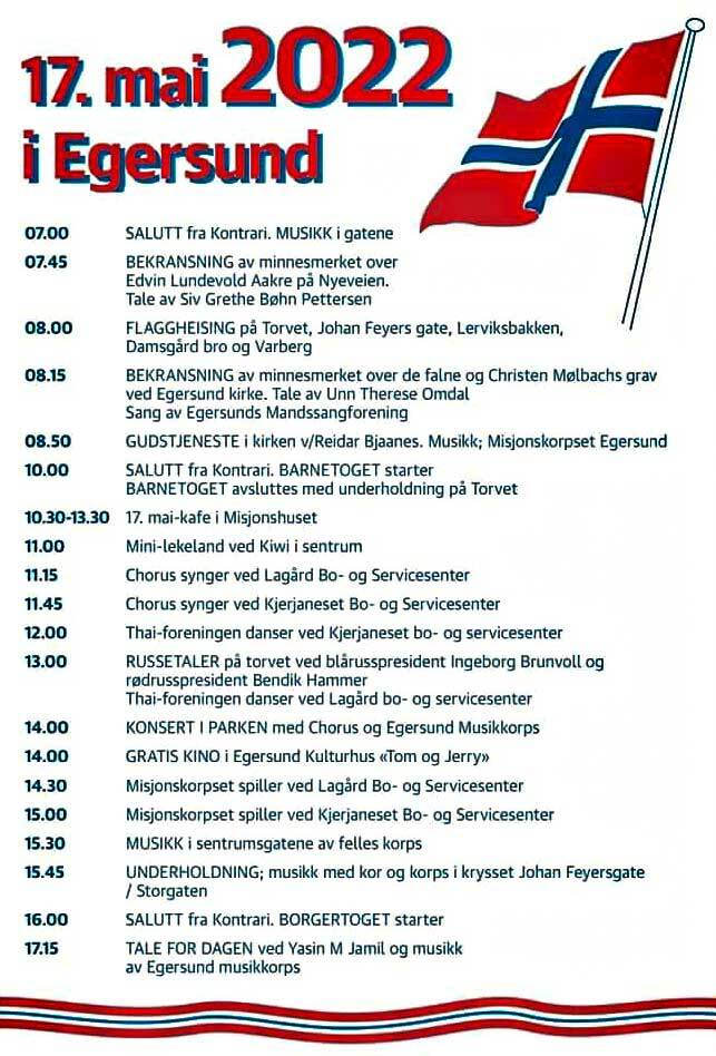 Program for grunnlovsdagen