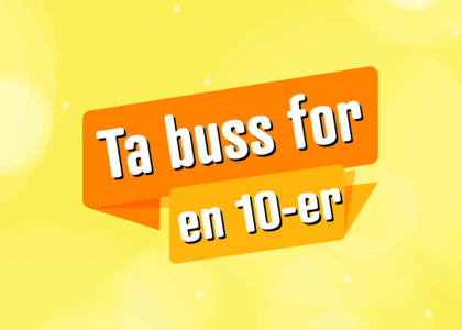 Buss for 10 kr