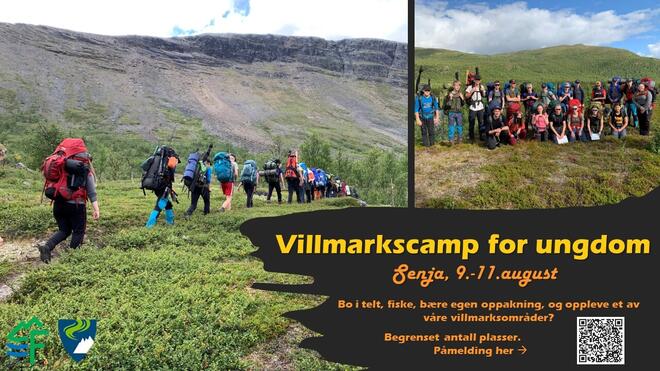 Villmarkscamp for ungdom Senja22 invitasjon JPG