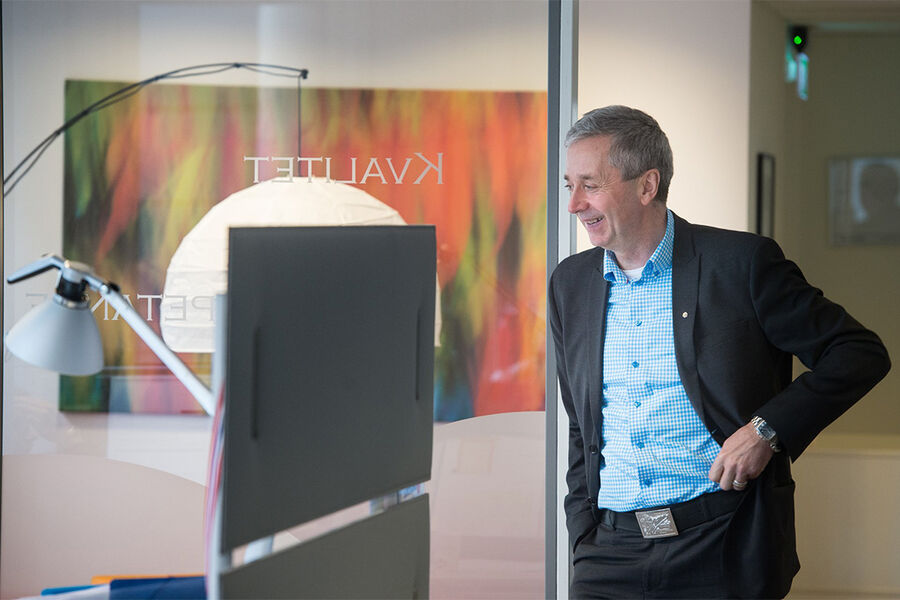 Prognosesenterets senioranalytiker Bjørn-Erik Øye mener vi sjelden har sett en så usikker framtid som nå i moderne tider. Pressefoto: Prognosesenteret.