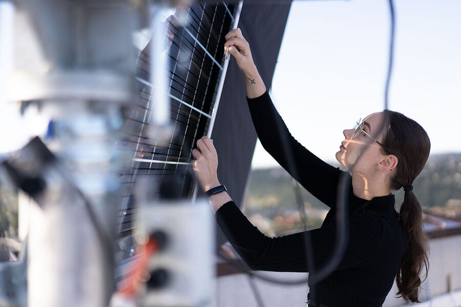 Norsk bygningsfysikkdag arrangeres i år for 18. gang. Solceller blir ett av temaene. Foto: SINTEF