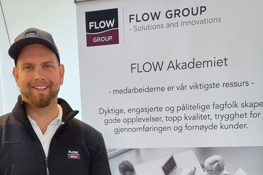 Stian Daleng har rykket opp som avdelingsleder for prosjektavdelingen i FLOW Meisingset VVS. 