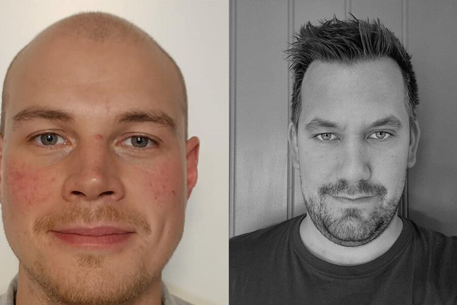 Fredrik Pedersen ( t.v) og Rune Torjuul har begge begynt som nye medarbeidere i OSO Hotwater fra 1.desember. Begge er utdannet KEM Fagskoleingeniører.