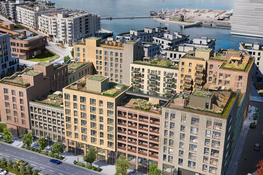 Mariakvartalet i Bjørvika. Illustrasjon: OUS
