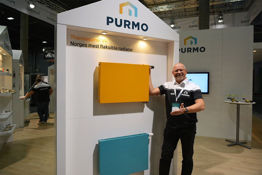 - Vår Thermopanel V4 leveres med forhåndsinstallert ny ventilinnsats Flamingo (FLA) som sikrer nøyaktig forinnstilling og energieffektiv drift. FLA er svært responsiv når det gjelder temperaturendringer og strømningsbehov, sier salgssjef Tom Gunnar Bratsberg i Purmo Norge.