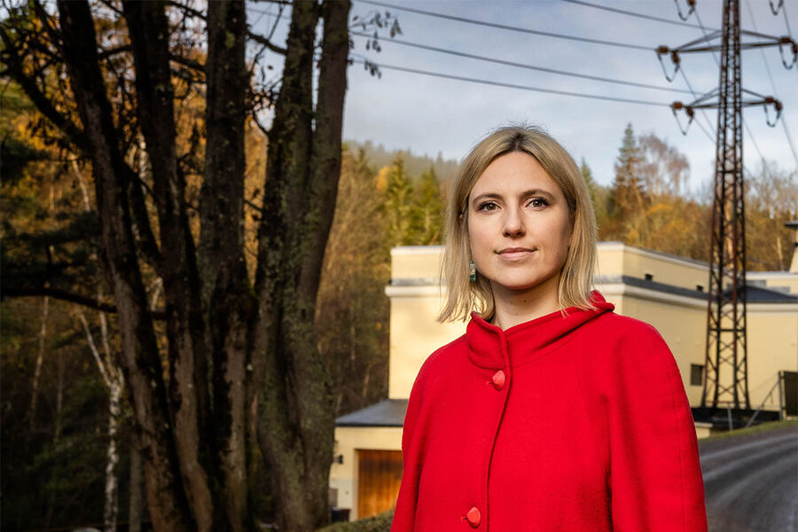 – Bergvarme er utslippsfri, regulerbar og konfliktfri, understreker Sofie Marhaug i Rødt. Foto: Ihne Pedersen