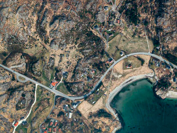 Satelittfoto av Sannarnes