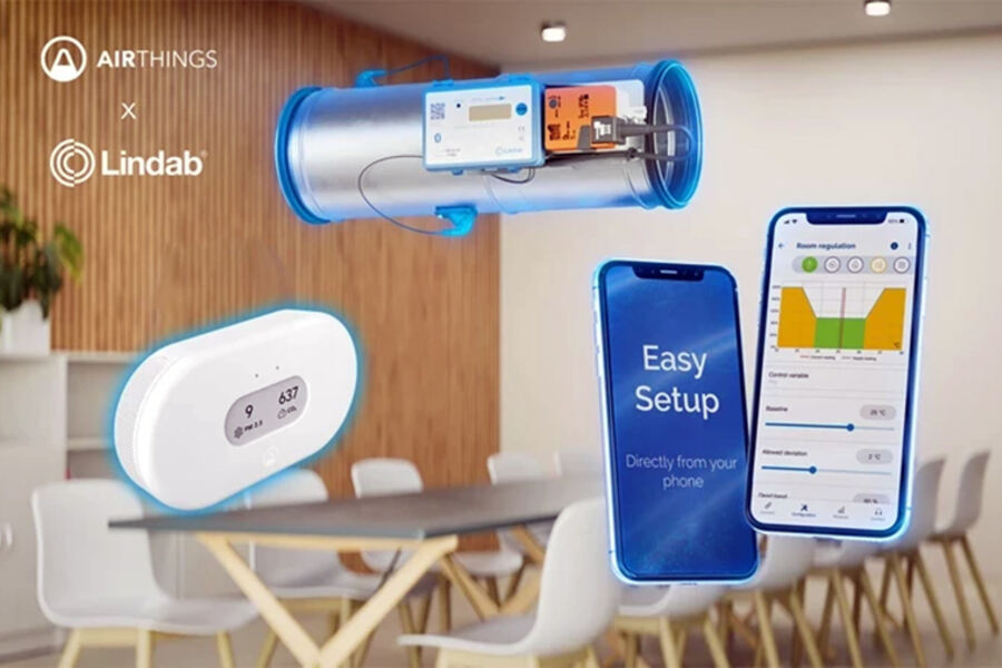 Lindab x Airthings (foto: Lindab)