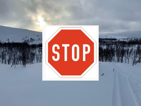 Skuterløypen stenges, illustrasjon