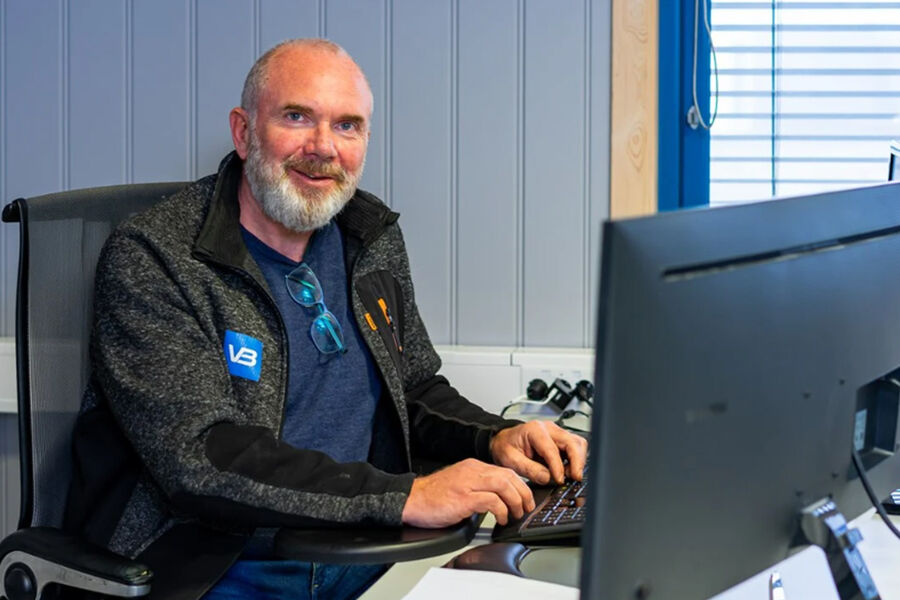 Espen Grongstad, daglig leder i Randsfjord Rørservice. Foto: Randsfjord Rørservice