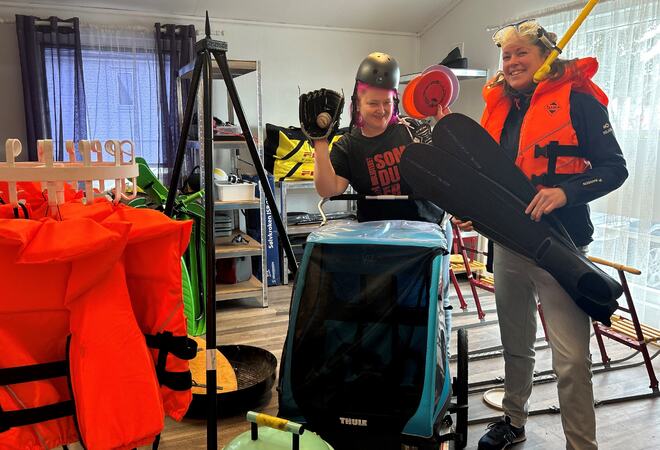 Glede over penger til mer utstyr for utlån!
