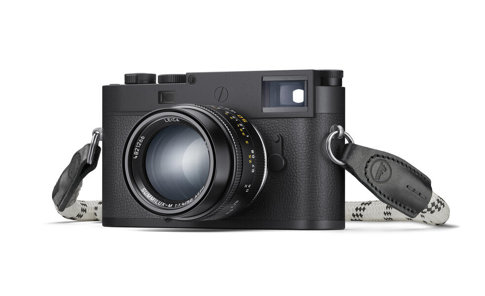 Leica M11 Monochrom med sitt diskrete ytre er fjerde generasjons Leica M-kamera med sort-hvitt-sensor.