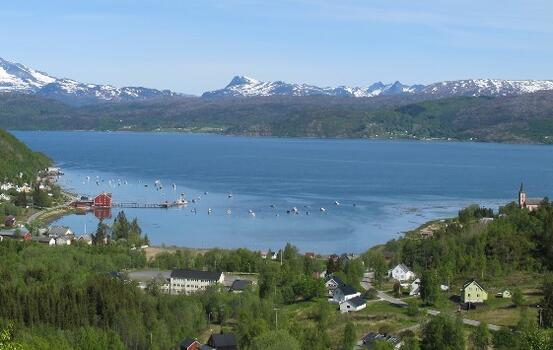 Oversiktsbilde av Røsvik, foto Halvard Toften