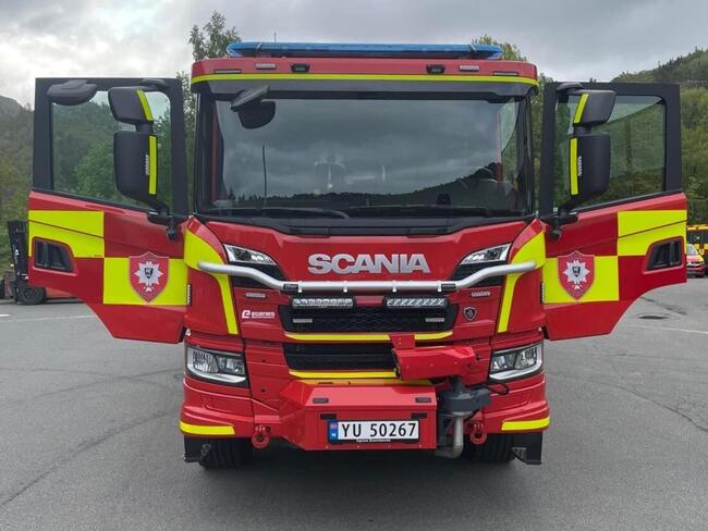 Den nye brannbilen til Bø kommune
