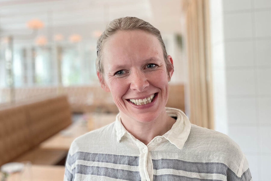 Kjersti Grande presenterte den nye veilederen på NOVAPs sommerlunsj med fagseminar på Nedre Foss Gård.