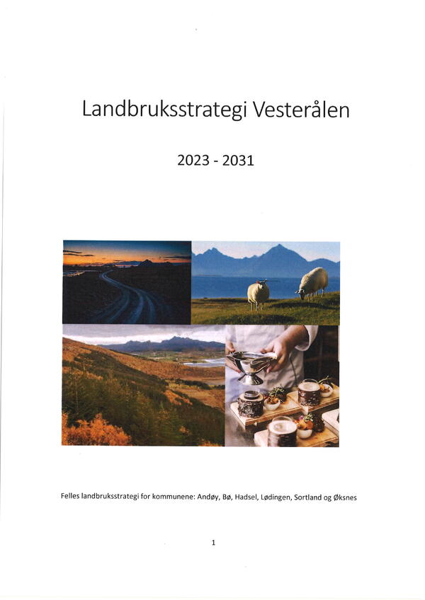 Landbruksplan for Vesterålen 2023-31