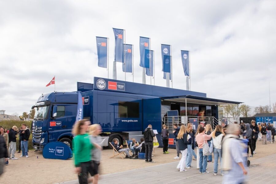 GROHE GIVE truck på Skills DK Høng 2022 (Foto: Grohe)