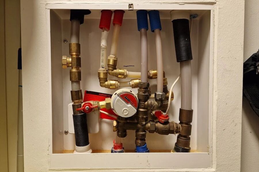 Fordelerskap med stigerør Foto: Sintef