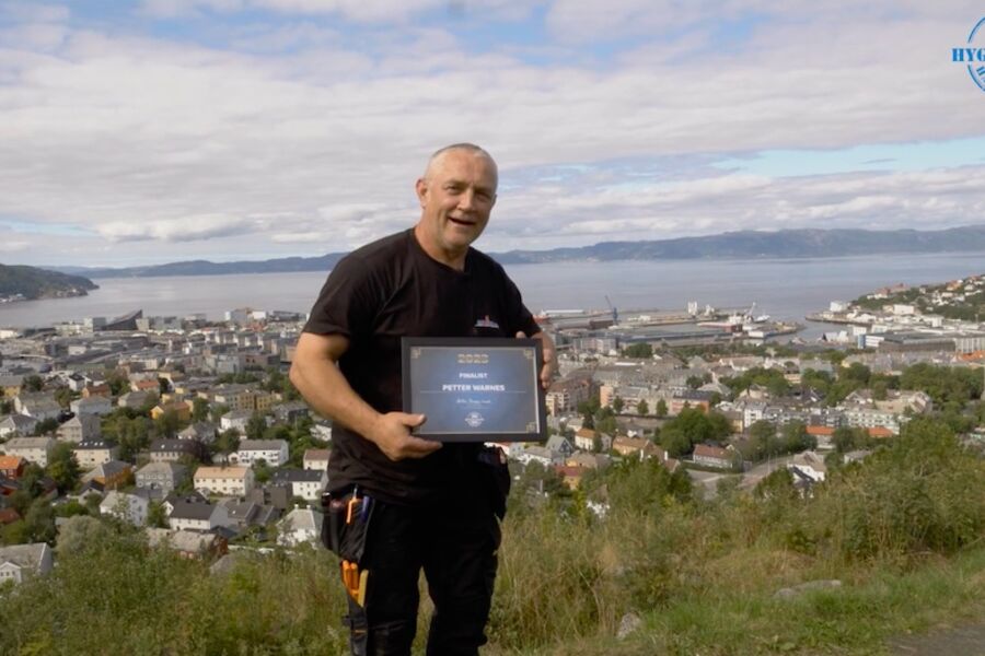 Bilde: Petter Warnes: – Jeg har aldri angret på at jeg ble rørlegger! (Skjermdump Norges Hyggeligste)