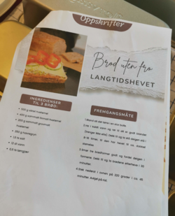 Oppskrift på langtidsheva brød