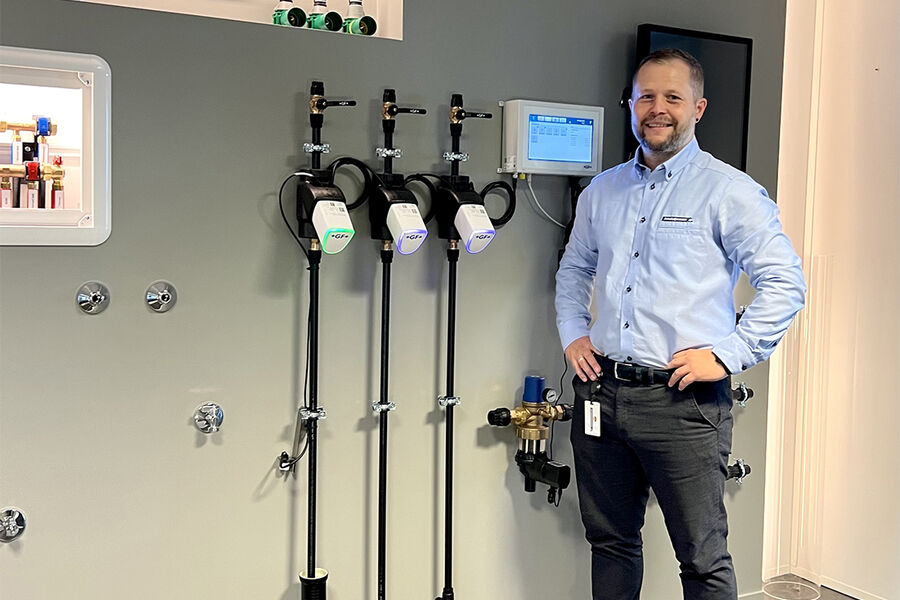 Petter de Sousa Blyverket, produktsjef for vannhygiene og ventiler i Armaturjonsson.