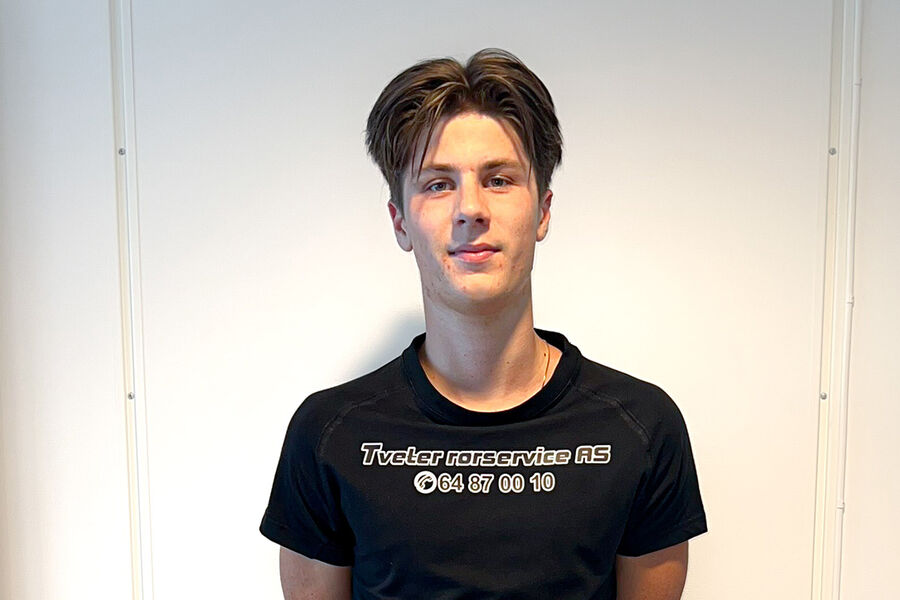 Henrik Berget er lærling i Tveter Rørservice AS og representerer Viken fylke i Rørlegger-NM 2023 under Bygg Reis Deg neste uke.