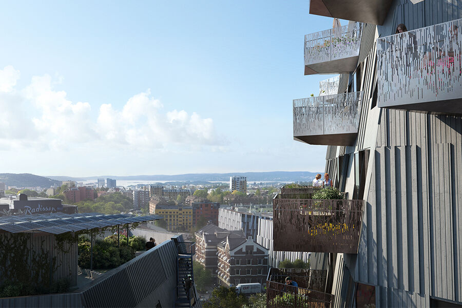 Vertikal Nydalen er blant prosjektene som vil bli presentert. Ill.: Snøhetta/MIR