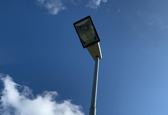 Gatelys Gatelys sett fra undersiden