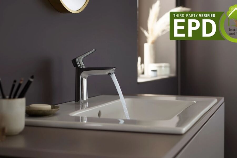 Hansgrohe Group har engelske EPD-er for ni produktkategorier fra merkene AXOR og hansgrohe. EPD-ene gir informasjon om miljøpåvirkningen til produktene gjennom hele livssyklusen. Foto: Hansgrohe