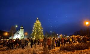 Jul i kirkeparken
