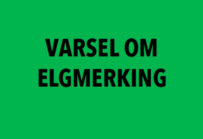 Varsel elgmerking, illustrasjonstekst