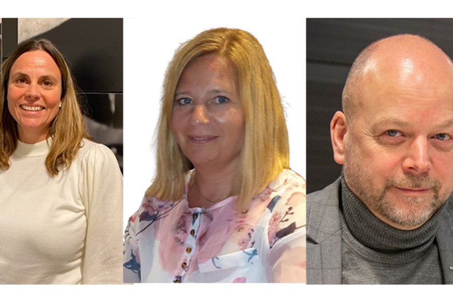 Mangfoldsgruppen i Heidenreich som står bak dette samarbeidet, består av fra venstre, HR- sjef Mette Hareide, Markedskoordinator Unni Mood og Markeds- og bærekraftsdirektør Kjetil Grønbakken.