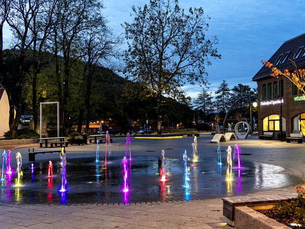 Fontene på torget i Egersund