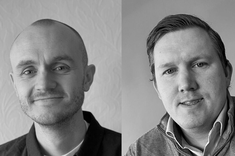 Til venstre Erik Andre Kühn og Espen Ekseth Foto: Roth Norge