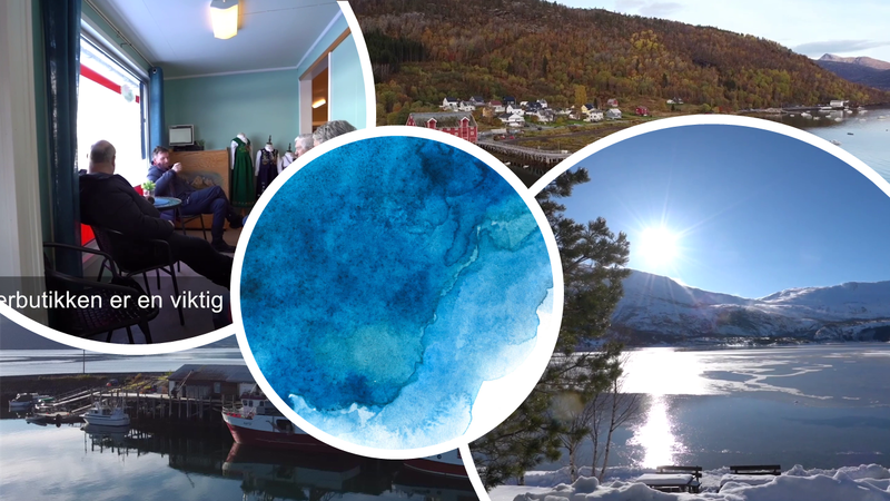 Collage av utklipp fra Sørfoldfilmen