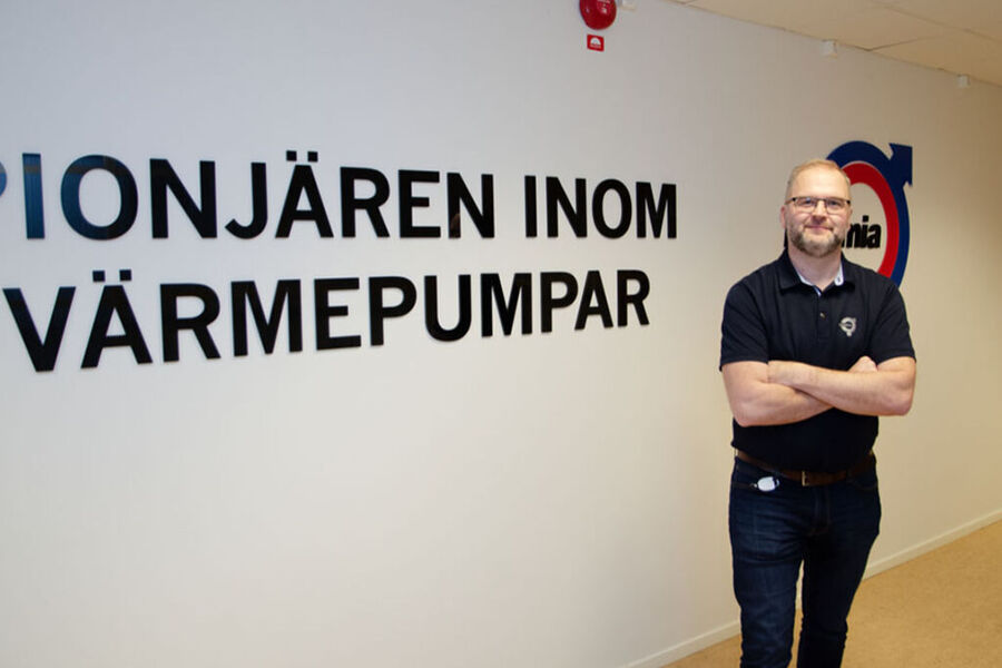 - Jeg opplever de rørleggerbedriftene vi samarbeider med som svært profesjonelle og seriøse aktører, sier Thermia Norges Tommy Andersson. Han gleder seg over den gode utviklingen selskapet har hatt de siste årene.