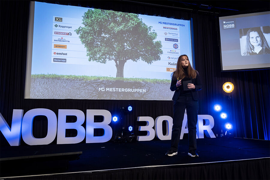 Tonje Throndsen i Mestergruppen under NOBB-konferansen i fjor høst.