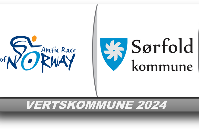 Logo Arctic Race og Sørfold kommune