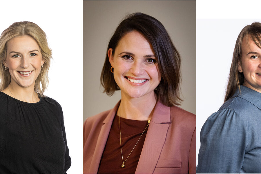 Fra venstre, Utdanningspolitisk talsperson i Arbeiderpartiet, Elise Waagen, kunnskapsminister Kari Nessa Nordtun, og utdanningspolitisk talsperson i Senterpartiet, Marit Knudsdatter Strand.