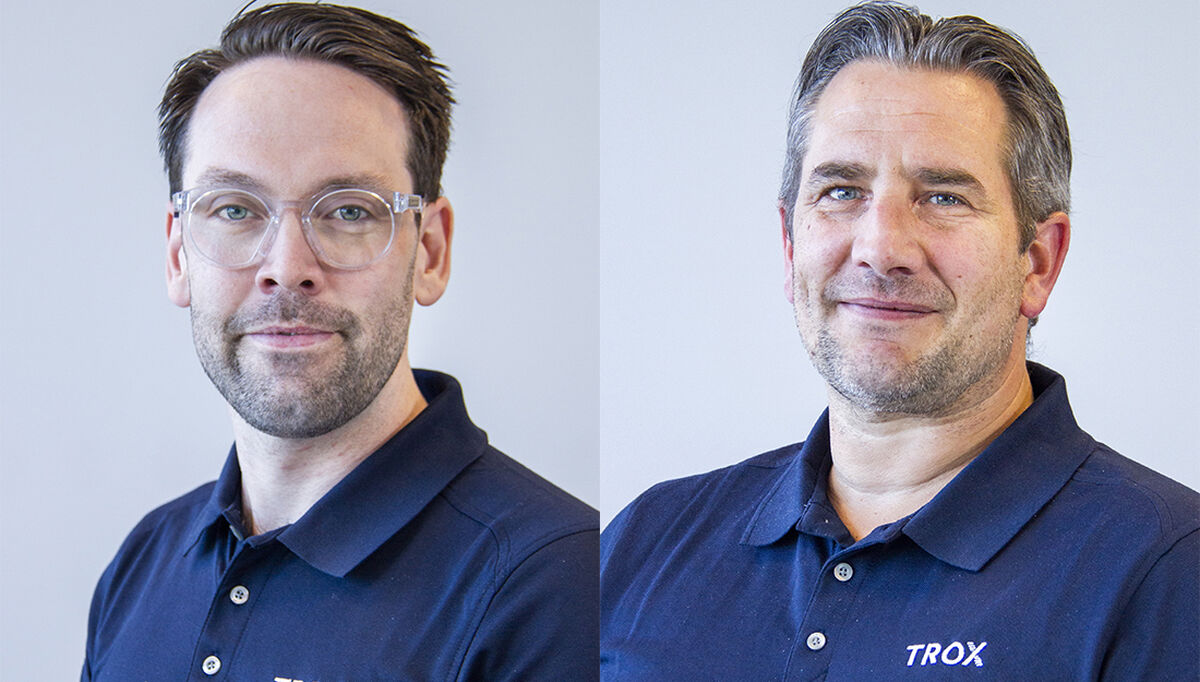 Christopher Hårberg (t.v) og Vidar Flagstad og er nye Key Account Managers i region Øst hos Trox Auranor.