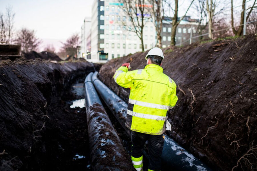 Aldri før har det blitt produsert mer fjernvarme enn i 2023 Foto: Kristofer Ryde / Lyse Fri