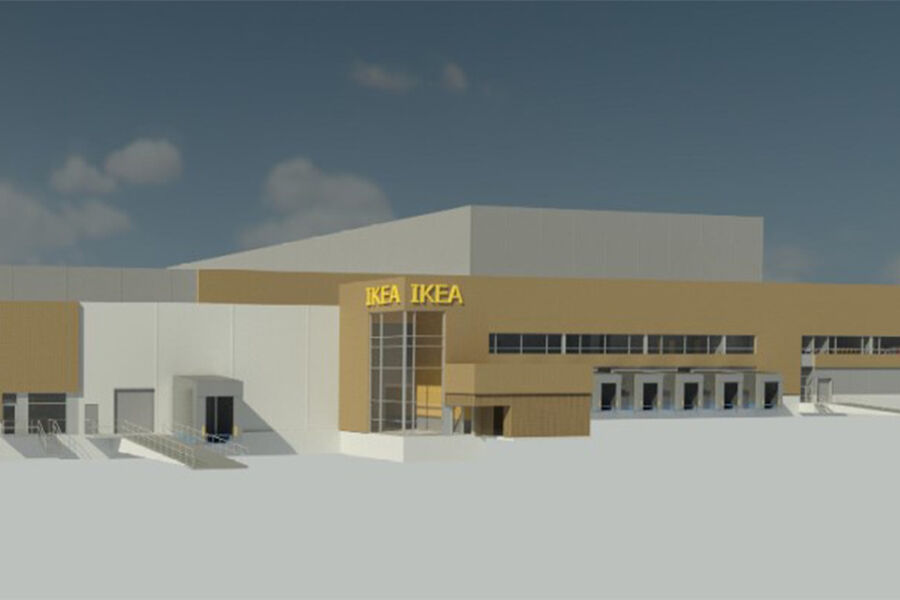 Illustrasjonsbilde av Ikeas nye varelager i Vestby. Foto: IKEA