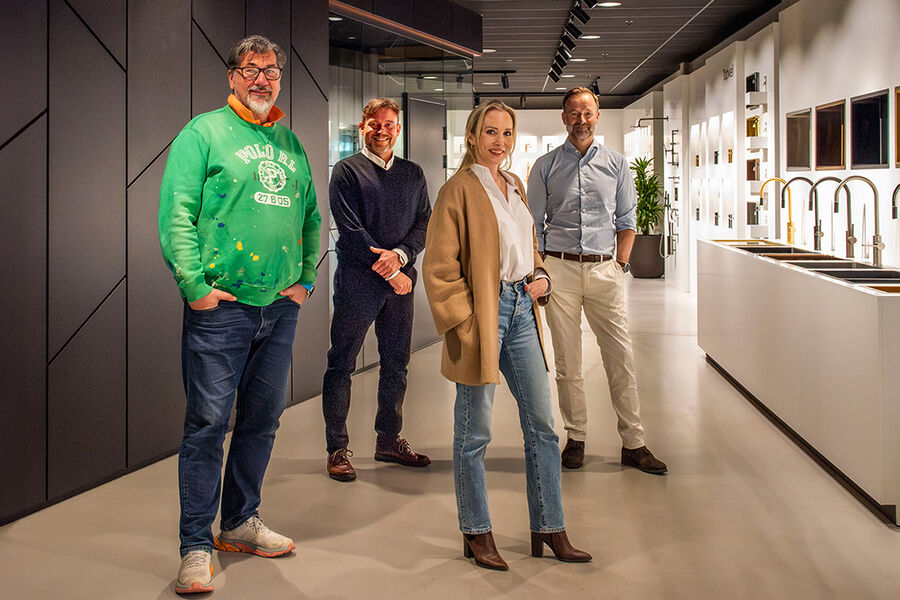 Fra venstre: Leif Erik Haaland , Tor  Strand Jacobsen, Helene Haugen og Niels Sydtveit