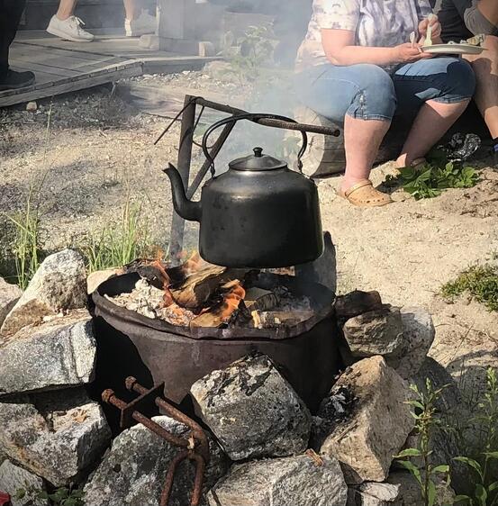 Kaffe kokes på bål