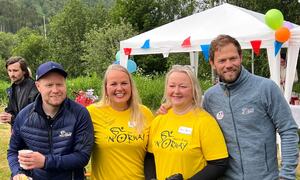 Tom Høgli, Birgitte, Trude og Thor Hushovd