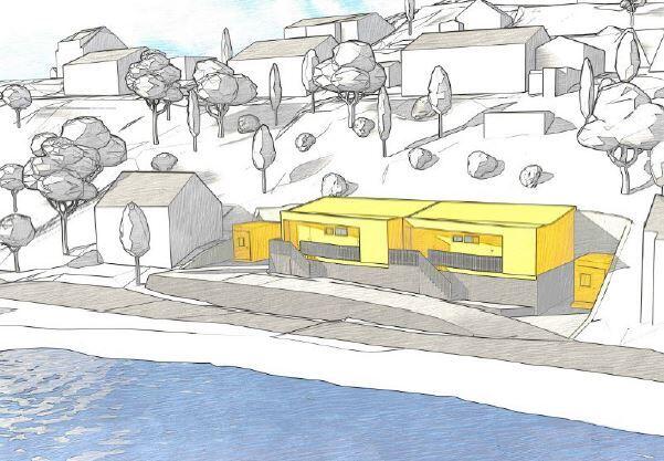 Illustrasjon fra mulighetsstudiet for Hestnesveien 21