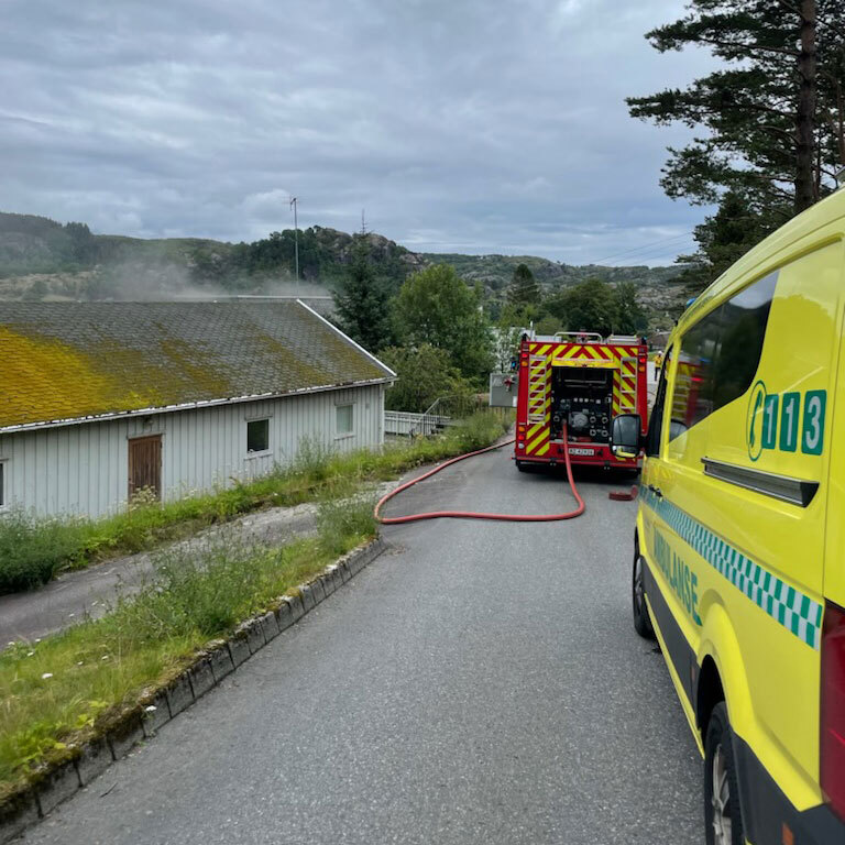 Brann i bygningen c2