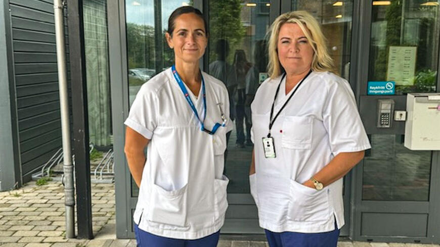 Fungerende ordfører besøker hjemmesykepleien