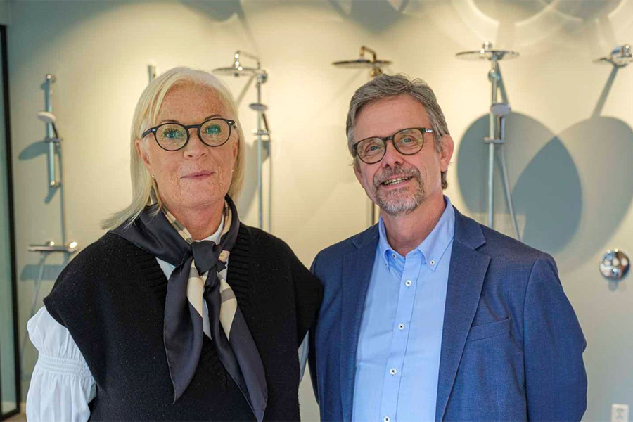 Assisterende daglig leder Anne Dahl Øiseth, og daglig leder Terje Røising i VA-VVS Produsentene (VVP) . Foto: VVP