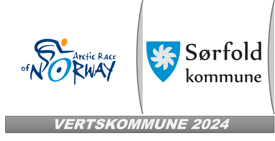 Komposittlogo Arctic Race og Sørfold kommune